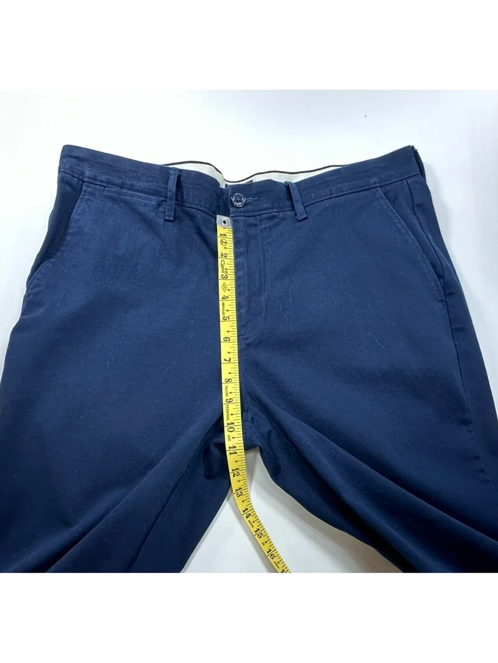 J Crew 770 Straight Stretch Flat Chinos Blue Mens 33/30